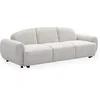 Image de Canape dangle droit fixe menzzo oliver 3 places en tissu gris