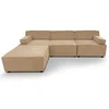 Image de Canapé Modulable en Velours Côtelé "Todd" 258cm Beige