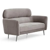 Image de Canape dangle droit fixe GENERIQUE classique 2 places en tissu taupe