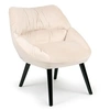 Image de Fauteuil Design en Velours "Neal" 74cm Beige