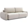 Image de Canapé Convertible 3 Places en Velours "Tycia" 251cm Beige