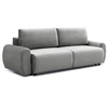 Image de Canapé Convertible 3 Places en Velours "Tycia" 251cm Gris