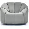 Image de Fauteuil Design en Velours "Spenser" 103cm Gris