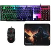 Image de Ensemble Clavier Souris Tapis Gaming Barbarian AZERTY Filaire