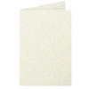 Image de 25 Cartes double Pollen - Ivoire irisé - 110x155mm