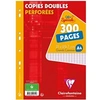 Image de Copies doubles perforées A4 - Grands carreaux - 300 pages