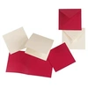 Image de Paquet de 25 cartes pliées Pollen 160x160mm Ivoire 210g