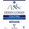 Image de Clairefontaine 96027C Bloc Encollé Papier Dessin à Grain - 20 Feuilles Papier Dessin au Grain Marqué - A3 29,7x42 cm 224g - Idéal pour le Dessin Scolaire en occasion ou reconditionné