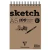 Image de Bloc spiralé Sketch A5 100 feuilles