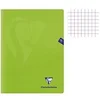 Image de Cahier - 24x32(cm) - Petits carreaux - 96 pages - couverture en polypro - sans spirale - - Mimesys