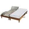 Image de Lit Electrique Matelas Latex 5 Zones + Sommier Electrique 2x70x190 Reglage Fermete Lombaire