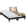 Image de Lit Electrique Matelas Latex 5 Zones + Sommier Electrique 2x90x200 Reglage Fermete Lombaire