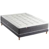 Image de Selenia Ensemble Matelas Ressort 7 Zones KISTO + Mémoire De Forme + Sommier Bleu Denim LEO Fabriqué En France 140 x 190 cm
