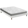 Image de Ensemble matelas mémoire de forme + sommier + oreiller + couette - fabrication 100% française - matelas bi-confort Dimensions - 2x80 x 200 cm