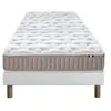 Image de Ensemble Matelas Latex 3 Zones Pure + Sommier 90x190 Sommier Blanc