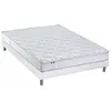 Image de Ensemble Matelas Latex 3 Zones Pure + Sommier 140x190 Sommier Blanc