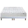 Image de Ensemble Matelas Ressorts 5 Zones Etoile + Sommier 2x80x200 Sommier Blanc