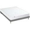 Image de Selenia Ensemble Matelas Ressorts Fermes biconiques SPECTOS + Sommier Made in France - Sommier Gris chiné 90 x 190 cm