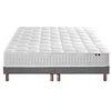 Image de Ensemble Matelas Ressorts COSMOS + Sommier - Made in France Dimensions - 2x80 x 200 cm, Sommier - Gris chiné