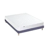 Image de Selenia Ensemble Matelas Ressorts Fermes biconiques SPECTOS + Sommier Made in France - Sommier Bleu denim 90 x 190 cm