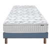 Image de Ensemble Matelas Ressorts Fermes Biconiques Spectre + Sommier 90x190 Sommier Bleu Denim