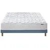 Image de Ensemble Matelas Ressorts Fermes Biconiques Spectre + Sommier 140x190 Sommier Bleu Denim
