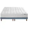Image de Ensemble Matelas Ressorts Cosmos + Sommier 2x80x200 Sommier Bleu Denim