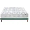 Image de Ensemble Matelas Ressorts Fermes Biconiques Spectre + Sommier 140x190 Sommiervert Celadon
