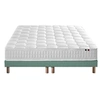 Image de Ensemble Matelas Ressorts Cosmos + Sommier 2x80x200 Sommier Vert Celadon