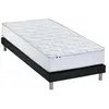 Image de Ensemble Matelas Ressorts Astre + Sommier - 90 x 190 cm, Sommier - Noir
