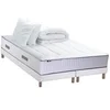 Image de Pack matelas Ressort 7 zones + sommier + oreiller + couette FABRICATION FRANCAISE 2x90 x 200 cm, Sommier Blanc