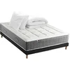 Image de Pack Matelas Ressort 7 zones + Sommier + couette + oreillers Fabriqué en France MAX 160 x 200 , Sommier Noir