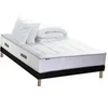 Image de Pack matelas Ressort 7 zones + sommier + oreiller + couette FABRICATION FRANCAISE 140 x 190 cm, Sommier Noir