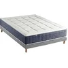 Image de Ensemble Matelas Ressort 7 zones + Mémoire de forme + Sommier KING STYLE Fabriqué en France 160 x 200 cm, Sommier Gris chiné