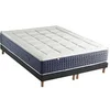 Image de Ensemble Matelas Ressort 7 zones + Mémoire de forme + Sommier KING STYLE Fabriqué en France 2x80 x 200 cm, Sommier Noir