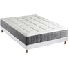Image de Ensemble Matelas Ressort 7 zones + Sommier Fabriqué en France MAX 160 x 200 , Sommier Blanc