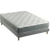 Image de Ensemble + matelas Ressort 7 zones Face Hiver/Eté différente HYGGE Fabriqué en France 140 x 190 cm, Sommier Gris chiné