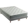 Image de Ensemble + matelas Ressort 7 zones Face Hiver/Eté différente HYGGE Fabriqué en France 2x80 x 200 cm, Sommier Gris chiné