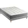 Image de Ensemble Matelas Ressort 7 zones + Sommier Fabriqué en France MAX 140 x 190 , Sommier Gris chiné
