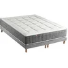 Image de Ensemble Matelas Ressort 7 zones + Sommier Fabriqué en France MAX 2x80 x 200 , Sommier Gris chiné