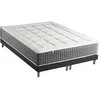 Image de Ensemble Matelas Ressort 7 zones + Sommier Fabriqué en France MAX 2x80 x 200 , Sommier Noir