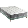 Image de Ensemble Matelas Ressort 7 zones + Sommier Fabriqué en France MAX 140 x 190 , Sommier Vert celadon