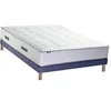 Image de Ensemble matelas Ressorts 7 zones cm + sommier PALACIO 2 FABRICATION FRANCAISE 140 x 190 cm, Sommier Vert celadon