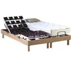 Image de Lit simple idliterie 90x190 en bois matelas sommier tete de lit - sommier a plots chene clair