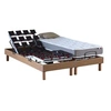 Image de Idliterie 160x200 en bois matelas sommier tete de lit - sommier a plots chene clair