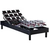 Image de Lit simple idliterie 90x190 en bois matelas sommier tete de lit - sommier a plots anthracite