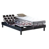 Image de Ensemble literie électrique relaxation à plots anthracite + Matelas mousse 35HR - 2x80 x 200 cm