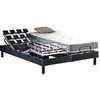 Image de Ensemble literie électrique relaxation à plots anthracite + Matelas mousse 35HR - 2x90 x 200 cm