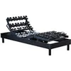Image de Lit simple GENERIQUE 90x190 matelas sommier tete de lit - sommier a plots anthracite. chene. chene clair