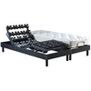 Image de Ensemble literie électrique relaxation à plots + Matelas 100% latex - 2x90 x 200 cm